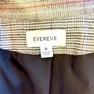 Evereve Black and White Checkered Blazer